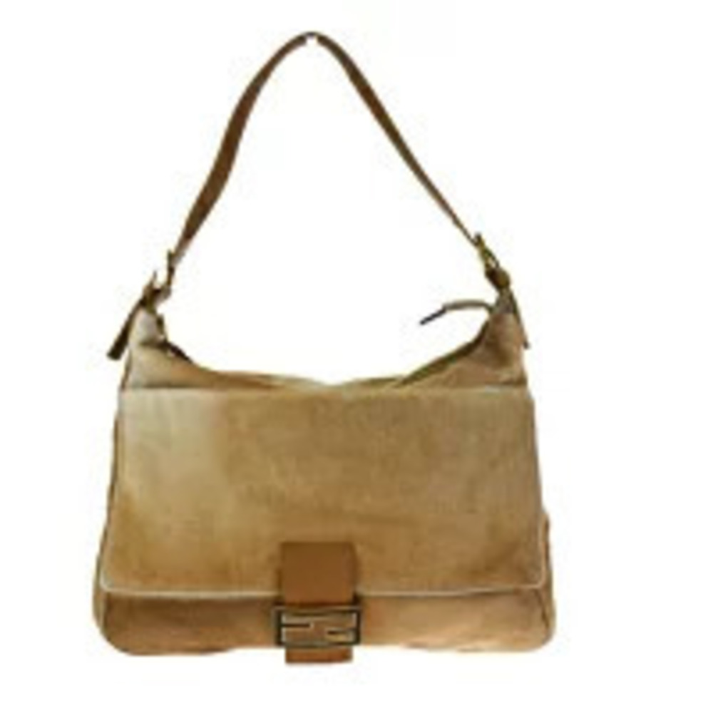 Fendi Mamma Bucket Shoulder Bag Brown Calfskin Leather